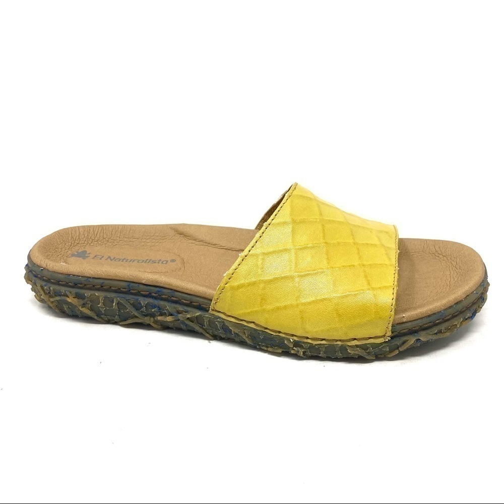 El Naturalista 5502 Redes slide sandals mustard